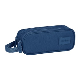 Trousse Fourre-Tout Double Safta Blue marine 21 x 8 x 6 cm de Safta, Trousses - Réf : S4308838, Prix : 9,39 €, Remise : %