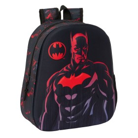 3D Child bag Batman Black 27 x 33 x 10 cm by Batman, Children's Backpacks - Ref: S4309355, Price: 9,43 €, Discount: %