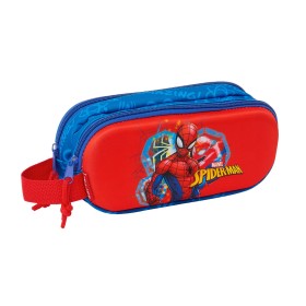 Portatodo Doble Spider-Man Rojo Azul marino 21 x 8 x 6 cm 3D de Spider-Man, Estuches - Ref: S4310541, Precio: 6,10 €, Descuen...