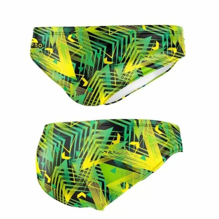 Slip pour homme Turbo Geometric Fusion Vert clair | Tienda24 Tienda24.eu