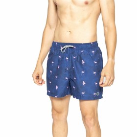 Calção de Banho Homem Jack & Jones MONOGRAM 12228837 Azul Marinho | Tienda24 Tienda24.eu