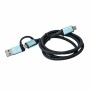 Câble USB C i-Tec C31USBCACBL Bleu Noir Noir/Bleu 1 m | Tienda24 - Global Online Shop Tienda24.eu