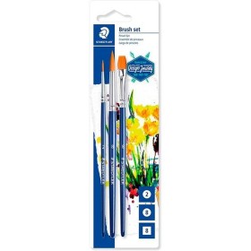 Pincéis Staedtler 989-SBK3-3 Azul Branco 3 Peças (3 Unidades) de Staedtler, Marcadores de ponta fina - Ref: M0300193, Preço: ...