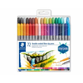 Ensemble de Marqueurs Staedtler 3200 Multicouleur Double pointe (72 Pièces) de Staedtler, Stylos feutre - Réf : M0300207, Pri...