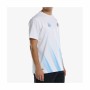 T-Shirt de Desporto de Manga Curta Bullpadel Abino Branco | Tienda24 Tienda24.eu