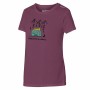 Camiseta de Manga Corta Mujer Joluvi Adventure Rojo Carmesí | Tienda24 Tienda24.eu