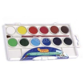 Set de peintures aquarelle Jovi 800/12 12 couleurs Coffret de Jovi, Aquarelles - Réf : M0300396, Prix : 5,69 €, Remise : %