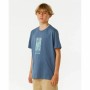 Camiseta de Manga Corta Infantil Rip Curl Lost Island Azul | Tienda24 Tienda24.eu