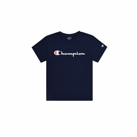 Kurzarm-T-Shirt für Kinder Champion Crewneck Blau | Tienda24 Tienda24.eu