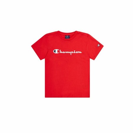 Kurzarm-T-Shirt für Kinder Champion Crewneck Rot | Tienda24 Tienda24.eu