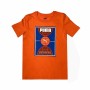 Child's Short Sleeve T-Shirt Puma Bppo Basket Blank Ba Orange | Tienda24 Tienda24.eu