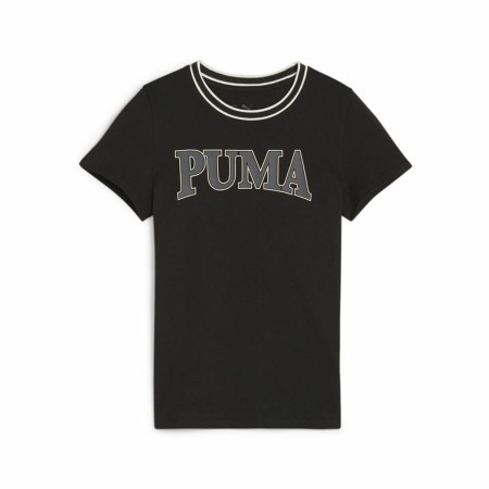 Kurzarm-T-Shirt für Kinder Puma QUAD G Schwarz | Tienda24 Tienda24.eu