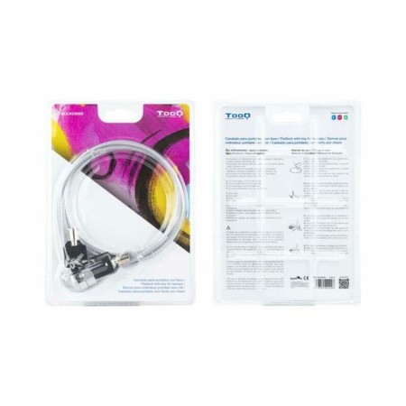 Security Cable TooQ TQCLKC0025 Laptop Silver 1,5 m | Tienda24 - Global Online Shop Tienda24.eu