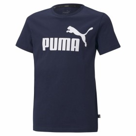 Trainingshose für Kinder Puma Essential+ Colorblock B Dunkelblau | Tienda24 Tienda24.eu