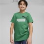 Camisola de Manga Curta Infantil Puma Essentials+ Azeitona | Tienda24 Tienda24.eu