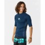 Camisola de Manga Curta Homem Rip Curl Waves Azul Marinho | Tienda24 Tienda24.eu