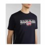 Camiseta de Manga Corta Hombre Napapjiri Negro | Tienda24 Tienda24.eu