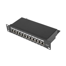 Patch Panel 24 Puertos UTP Categoría 5e Lanberg PPU5-1024-B | Tienda24 - Global Online Shop Tienda24.eu