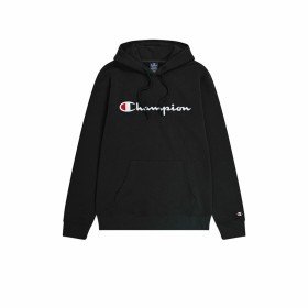 Sudadera sin Capucha Hombre Champion Negro | Tienda24 Tienda24.eu