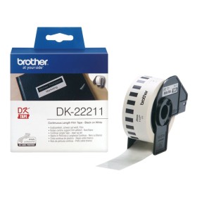 Drucker-Etiketten Brother DK-22211 29 mm Weiß Schwarz/Weiß von Brother, Klebeetiketten und Aufkleber - Ref: S5623878, Preis: ...