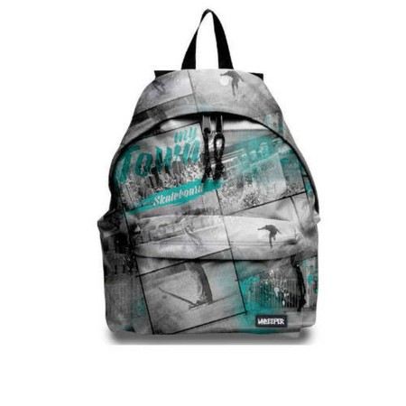 School Bag Unkeeper SKATEBOARD Grey 32,5 x 43 x 13,5 cm by Unkeeper, Children's Backpacks - Ref: M0300659, Price: 26,26 €, Di...