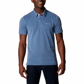 Polo de Manga Corta Hombre Champion Azul marino | Tienda24 Tienda24.eu