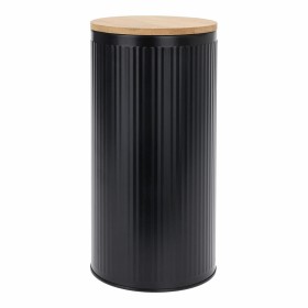 Bote Negro Bambú 1,6 L 10,8 x 10,8 x 21 cm