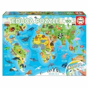 Puzzle Educa Animals Map (150 pcs) de Educa, Puzzles classiques - Réf : M0300957, Prix : 11,25 €, Remise : %