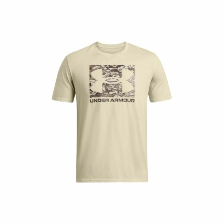 T-shirt à manches courtes homme Under Armour ABC Camo Boxed Beige | Tienda24 Tienda24.eu