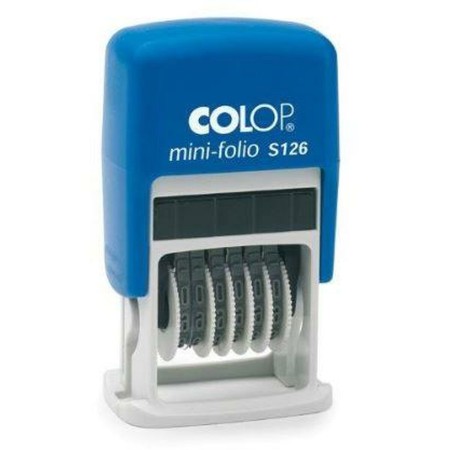 Sello Colop S 126 Azul Blanco Negro de Colop, Sellos y materiales para sellos - Ref: M0301161, Precio: 10,42 €, Descuento: %