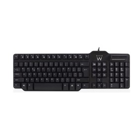 Teclado com Leitor Ewent EW3252 DNI Preto Qwerty espanhol QWERTY de Ewent, Teclados - Ref: M0301281, Preço: 31,71 €, Desconto: %