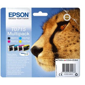 Tinteiro de Tinta Original Epson T0715 Multicolor de Epson, Toners e tinta de impressora - Ref: M0301306, Preço: 60,39 €, Des...