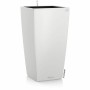 Vaso Lechuza 40 x 40 x 76 cm Branco Preto Polipropileno Plástico Retangular Quadrado | Tienda24 Tienda24.eu