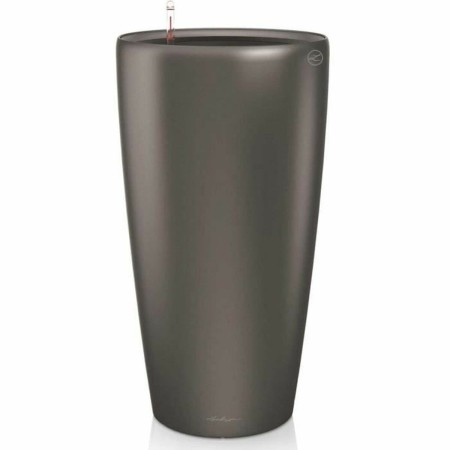 Pot auto-arrosant Lechuza Anthracite Ø 40 x 75 cm Plastique | Tienda24 Tienda24.eu