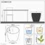 Plant pot Lechuza 40 x 40 x 76 cm | Tienda24 Tienda24.eu