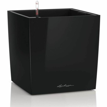 Blumentopf Lechuza 36 x 36 x 40 cm Schwarz Polypropylen Kunststoff | Tienda24 Tienda24.eu