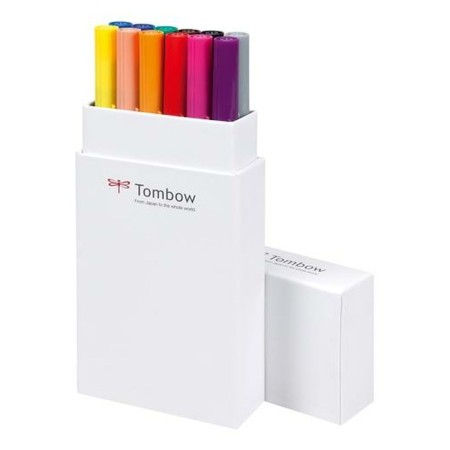 Rotuladores Tombow ABT-12P-1 Multicolor Ponta dupla (12 Unidades) de Tombow, Materiais de desenho - Ref: M0302356, Preço: 44,...