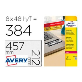 Etiquetas Avery L6009-8 Plateado Poliéster PVC de Avery, Etiquetas adhesivas y pegatinas - Ref: M0302449, Precio: 22,40 €, De...