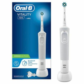 Brosse à dents électrique Oral-B Cross Action Blanc de Oral-B, Brosses à dents électriques et accessoires - Réf : S6501997, P...