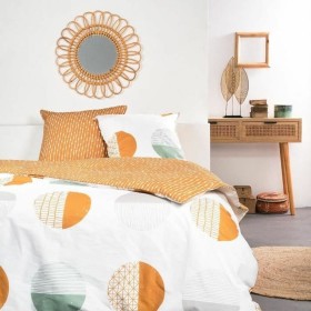 Conjunto de capa de edredom Alexandra House Living Sophia Branco Casal 2 Peças | Tienda24 Tienda24.eu