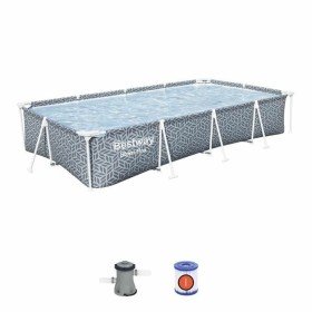 Aufblasbares Planschbecken für Kinder Bestway 241 x 241 x 140 cm Blau Weiß | Tienda24 Tienda24.eu