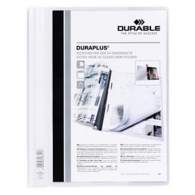 Dokumentenhalter Durable Duraplus Weiß Durchsichtig A4 25 Stücke