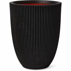 Cache-pot Capi Europe Noir Plastique Rond de Capi Europe, Cache-pots - Réf : S71008847, Prix : 144,04 €, Remise : %