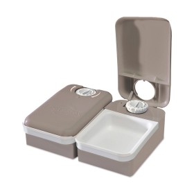 Dog Feeder Hunter Melamin Stainless steel White 160 ml (14,5 x 14,5 x 7 cm) | Tienda24 Tienda24.eu