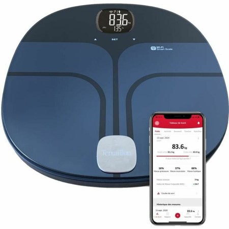 Digitale Personenwaage Terraillon Master Coach Blau Schwarz Schwarz/Blau Kunststoff 180 kg 2 Kg | Tienda24 - Global Online Shop Tienda24.eu