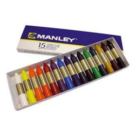 Crayons gras de couleur Manley MNC00055/115 Blanc Multicouleur de Manley, Cires - Réf : M0303104, Prix : 6,78 €, Remise : %