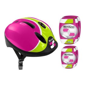 Kit casco e ginocchiere Rosa Casco Ginocchiere Gomitiere di BigBuy Kids, Protezioni per bambini - Rif: S7144515, Prezzo: 44,0...