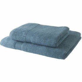 Ensemble de Serviettes TODAY Vert turquoise 100 % coton de TODAY, Serviettes de bain - Réf : S7151657, Prix : 25,49 €, Remise...