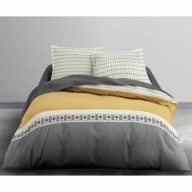 Conjunto de capa de edredom Alexandra House Living Sophia Cinzento Aço Queen 3 Peças | Tienda24 Tienda24.eu