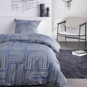 Parure de couette Pierre Cardin Nestor Gris Lit ½ persones 3 Pièces | Tienda24 Tienda24.eu